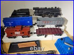 MARX TRAINS O-Gauge PENN CENTRAL Freight 490 steam loco tender 4 Cars Figure 8