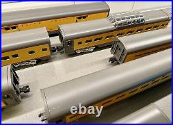MTH MT-6510 Aluminum 7 Passenger Car set Union Pacific 3-Rail O Scale