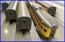 MTH MT-6510 Aluminum 7 Passenger Car set Union Pacific 3-Rail O Scale