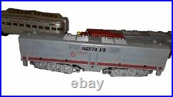 Marx 1095 Santa Fe Passenger Car Set WITH TRACK AND TRANSFORMER 0-027