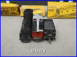 Marx HO Train Set New York Central Loco Tender Caboose Controller & Boxes