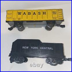 Marx Train set 4822 400 loco engine NYC BAR Box car Tender Wabash Very nice