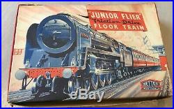 Mettoy Junior Flyer Friction Train Set in Original box close to TT Gauge very go