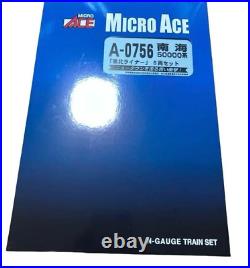 Micro Ace A0756 N Gauge Nankai 50000 Series Senboku Liner 6 Cars Set Blue Model