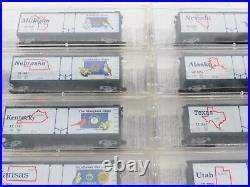 N Scale Micro-Trains MTL 50 US States Boxcar Set with Caboose & A/B F Unit Diesels