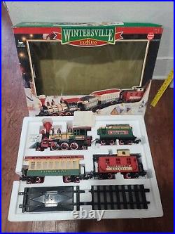 New Bright G Scale No. 182 Vintage Christmas Train Set Battery Powered Tested