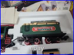 New Bright G Scale No. 182 Vintage Christmas Train Set Battery Powered Tested