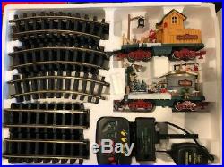 New Bright Holiday Express Animated Train Set #387 Very Good Condition G Scale