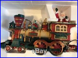 New Bright Holiday Express Animated Train Set #387 Very Good Condition G Scale