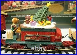 New Bright Industrial HOLIDAY EXPRESS Train Set (384) Christmas Very Good Cond