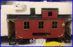 New Bright The Great American Express Railroad Geoffrey Box Car Train Set RARE