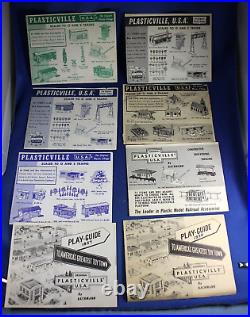 O/S Plasticville COMPLETE Set (8) Mini Catalogs Very Good to Excellent