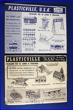 O/S Plasticville COMPLETE Set (8) Mini Catalogs Very Good to Excellent