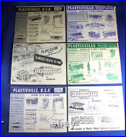 O/S Plasticville Set (6) Mini Catalogs Very Good to Excellent