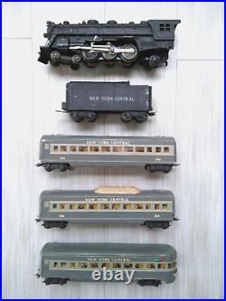 Old MARX New York Central Passenger Train Set with 333 SemiScale Steam Engine