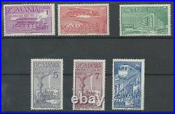 P1156 Romania 1939 trains set very fine MNH stamps value $30