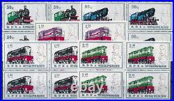 P15311 Albania 1989 Trains 4x Good Set Very Fine MNH Stamps in Blocks