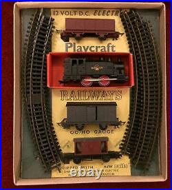 Playcraft 00 HO Gauge Clapham Goods Train Set tested very good Made by Jouef
