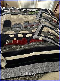Pottery Barn Kids Thomas The Train Full Quilt Sham Set. Very nice condition