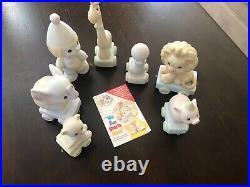 Precious Moments Birthday Train Set Of 7 Clown Included VERY GOOD