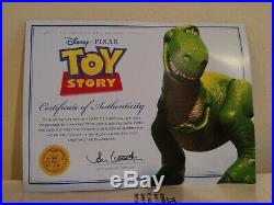 REX Disney Pixar Thinkway Toy Story Signature Collection Very Rare Replica + COA
