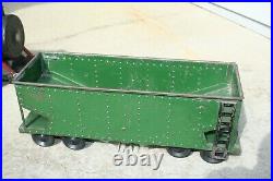 Rare 1930's Cor Cor 5 Piece Pressed Steel Metal Toy Train Set Very Nice