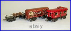 Rare Pre-War Marx Electric Freight Train Set with Automatic Coupler Very Good