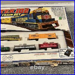Rare Tyco Rail Master 102 Giant 102 Piece Train Set From 1990 Vintage C-6