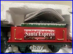 SANTA EXPRESS Train Set Christmas EZTEC 35 (34) Piece Open box from 2010 #37290