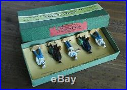 SET 5 Dinky Toys Train & Hotel Staff set of 5 Meccano England BOX 40s VERY RARE