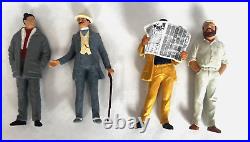 Set Of 4 Preiser Train Figures Figurines Men G Scale Hand Painted