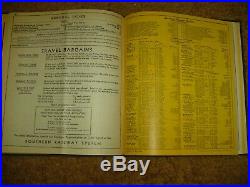 Set Of Bound 1932 Southern Rr Passenger Train Schedulesvery Rare