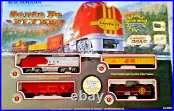TESTEDComplete Bachmann HO Santa Fe Flyer Diesel Train Set 00647 Bachman