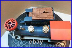 TIMPO 70`s BATTERY THE PRAIRIE ROCKET TRAIN SET & CREW NAVY & RED VERY GOOD