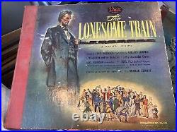 The Lonesome Train-Earl Robinson, Burl Ives-Decca DA 375 78rpm 5pc lincoln Lot