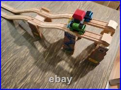 Thomas Wooden Railway rare Start Your Engines Set Very Good Condition as