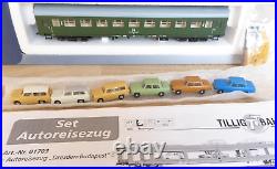 Tillig 01703 Tt Set Motorail Train Dresden-Budapest 6x Car Dr Epoch 4 Very Rare