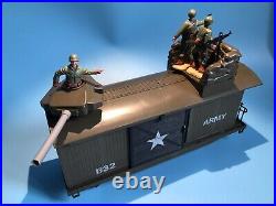 Timpo Toys Us Army Wwii Modern Army Battle Express Train Railway Set Very Rare