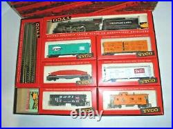 Tyco Postwar Vintage C&o Steam Engine Ho Train Set With Original Box Very Nice