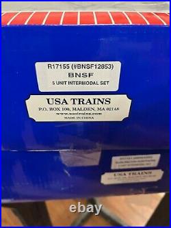 USA Trains R17155 BNSF 5 UNIT INTERMODAL SET VERY HARD TO FIND