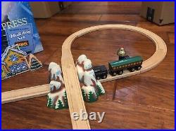Used Brio 32501 Polar Express Holiday Wooden Train Set Complete Thomas Very good