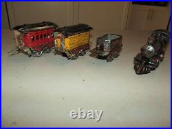 VERY RARE IVES 1906 WithO TRAIN SET 17 LOCO 11 TENDER & 50 BAGGAGE & 51 IROQUOIS