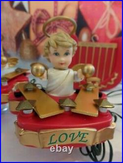 VERY RARE Mr Christmas Heavenly Angels Musical Band Red and Gold Set