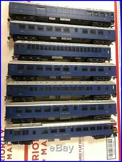 VINTAGE Ahm Rivarossi Wabash Railroad passenger car train 7 cars very nice set
