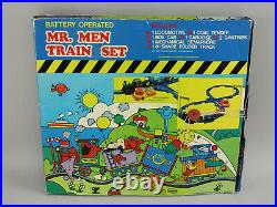 VTG 1981 Roger Hargreaves Mr. Men Battery Operated Train Set CIB MIB Very Rare