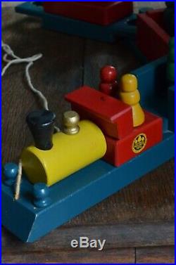 Very Rare #5170 Floor Holgate Toys Wooden Train Set 1948