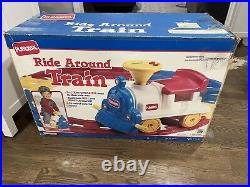 Very Rare Battery Operated Playskool Ride Along Train. Complete Set In Orig Box