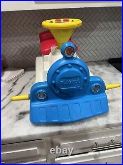 Very Rare Battery Operated Playskool Ride Along Train. Complete Set In Orig Box