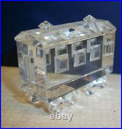 Very Rare Crystal World Crystal Train Set with Original Labeled Box