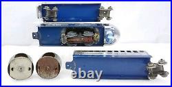 Very Rare Hoge Chrome Diesel Engine # 900 U. S. Mail Streamlin 3 Piece Train Set